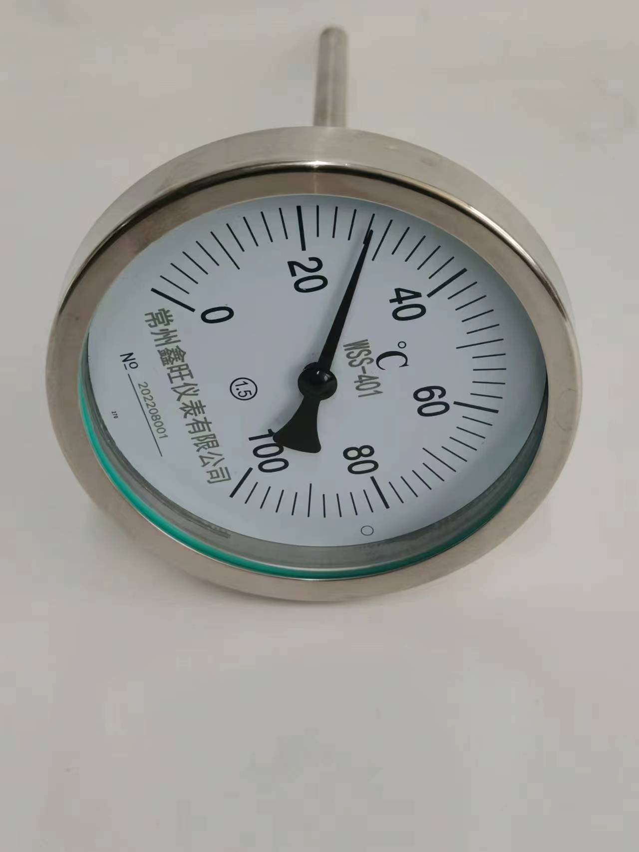 轴向型双金属温度计