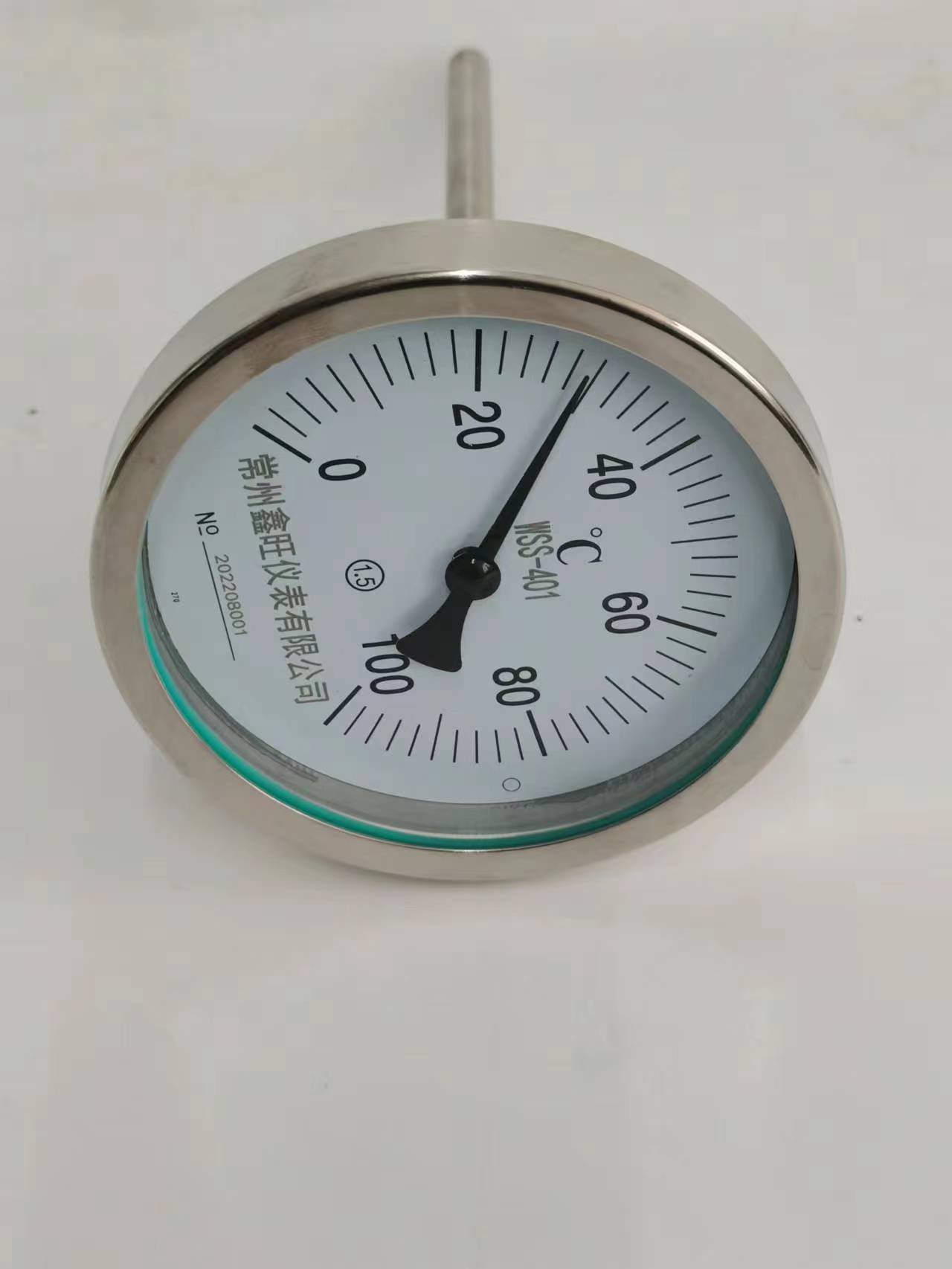 轴向型双金属温度计