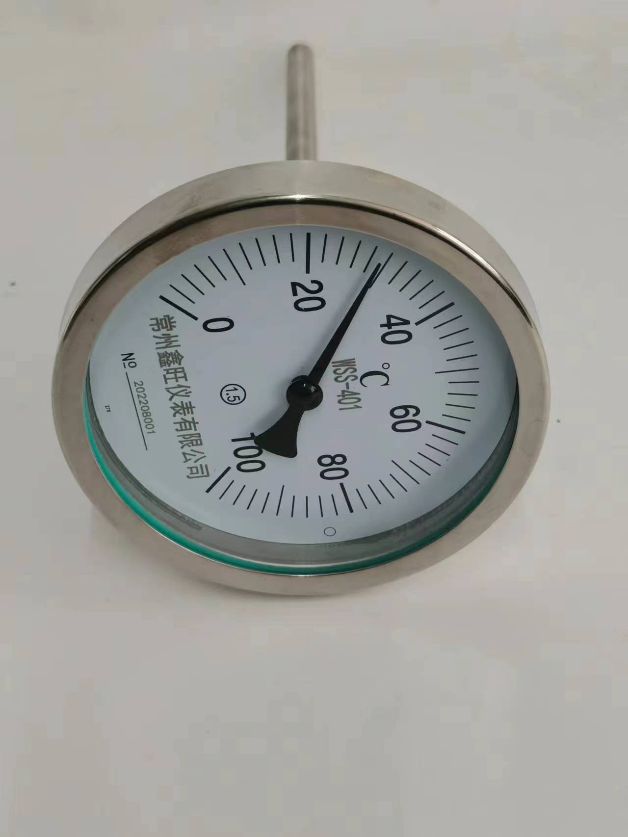 轴向型双金属温度计